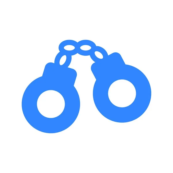 Handcuffs Simple Vector Illustration — Stock Vector