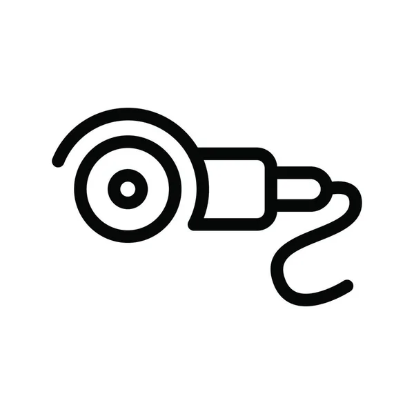 Кутова Шліфувальна Машина Проста Векторна Ілюстрація — стоковий вектор
