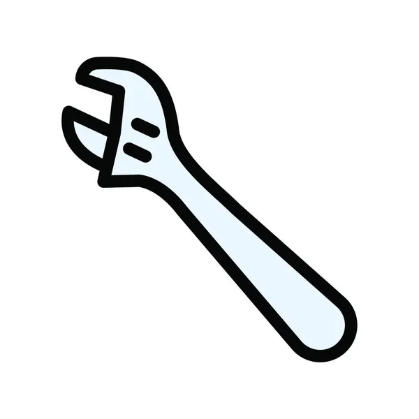 Wrench Simple Vector Illustration — Stock Vector