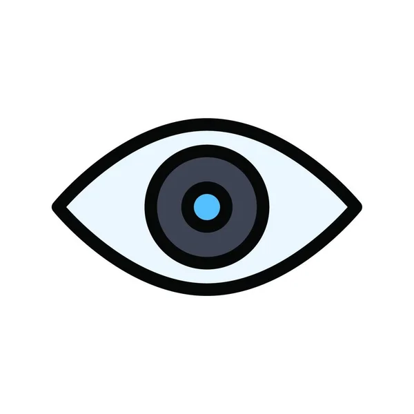 Retina Web Simgesi Vektör Illüstrasyonu — Stok Vektör