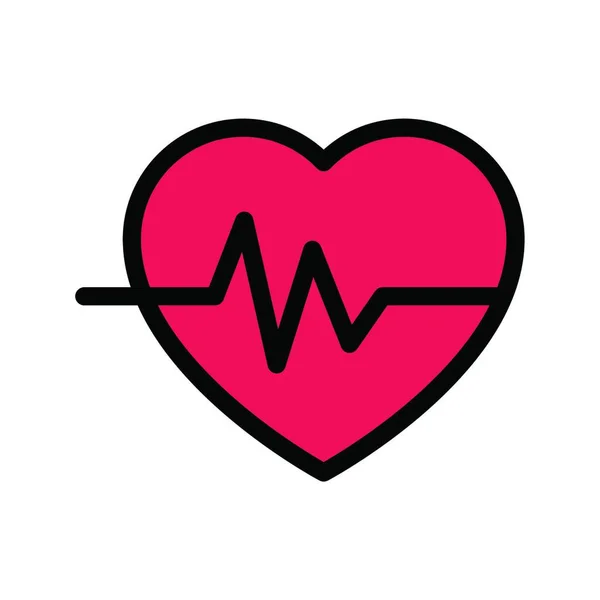 Απεικόνιση Διάνυσμα Εικονίδιο Ιστού Καρδιάς — Διανυσματικό Αρχείο