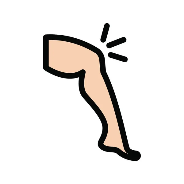 Knee Pain Simple Vector Illustration — Stock Vector