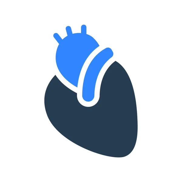 Heart Semplice Illustrazione Vettoriale — Vettoriale Stock