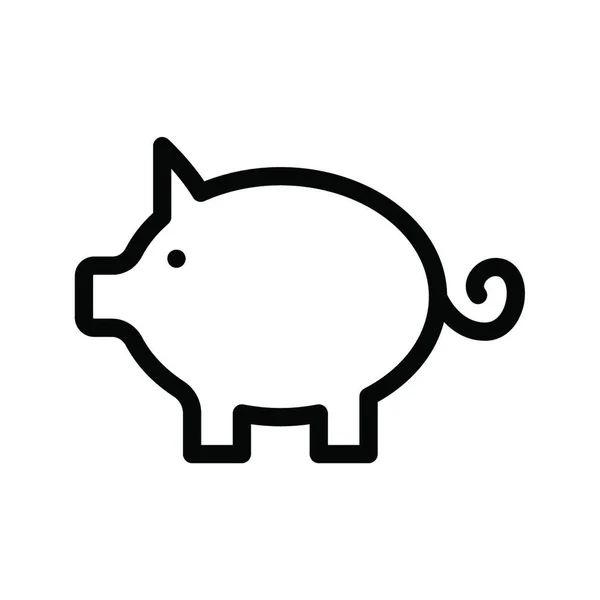 Sparschwein Symbol Vektorillustration — Stockvektor