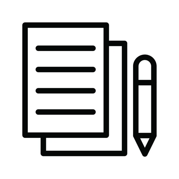 Escribir Ilustración Vectorial Simple — Vector de stock