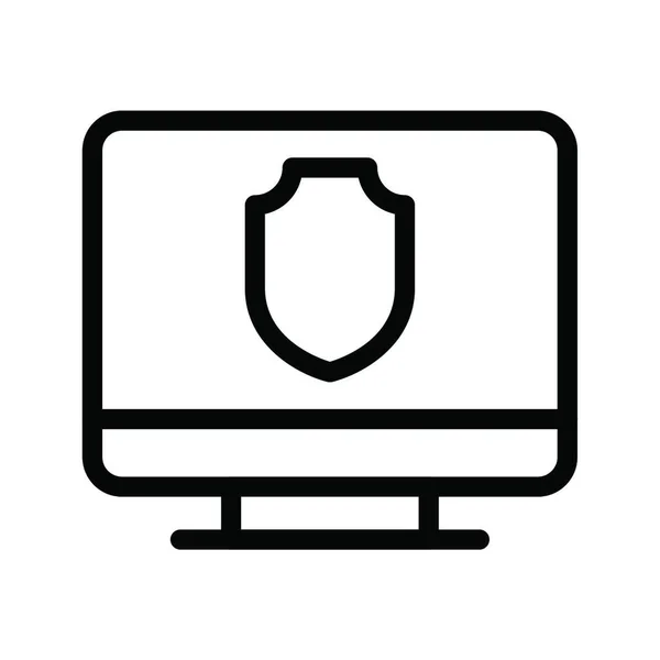 Schutz Web Icon Vektor Illustration — Stockvektor