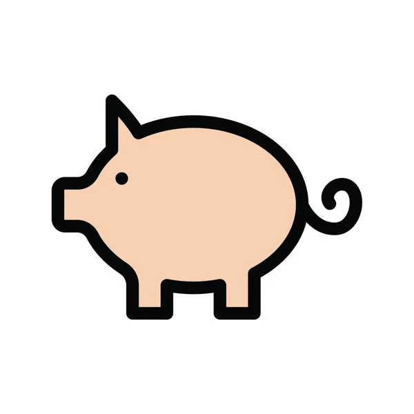 Sparschwein Symbol Vektorillustration — Stockvektor