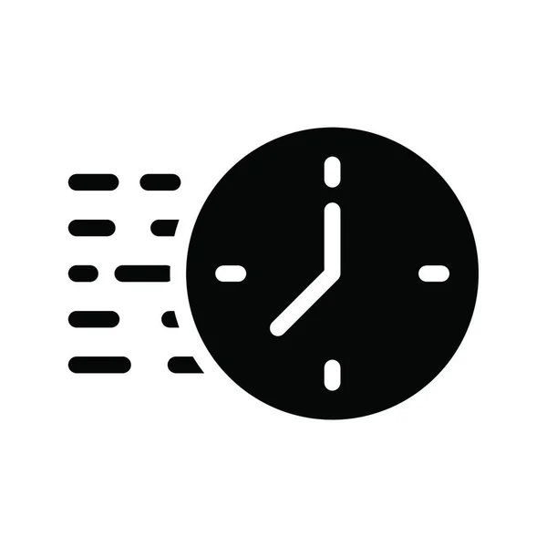 Relógio Web Ícone Vetor Ilustração — Vetor de Stock