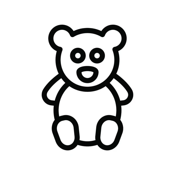 Εικονογράφηση Φορέα Εικονίδιο Του Αρκουδιού Web — Διανυσματικό Αρχείο