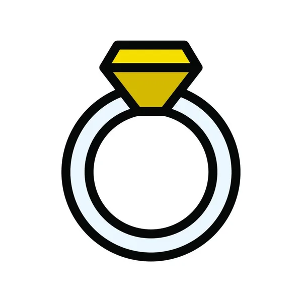 Ring Symbol Vektor Illustration — Stockvektor