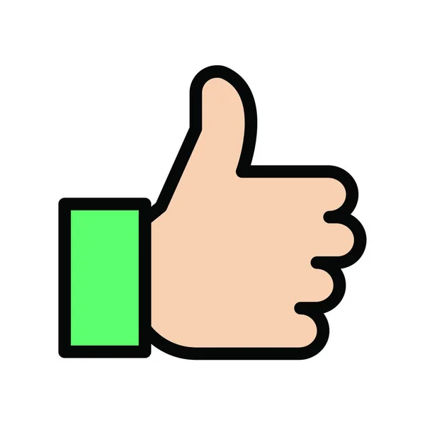 Thumb Ups Symbol Vektor Illustration — Stockvektor