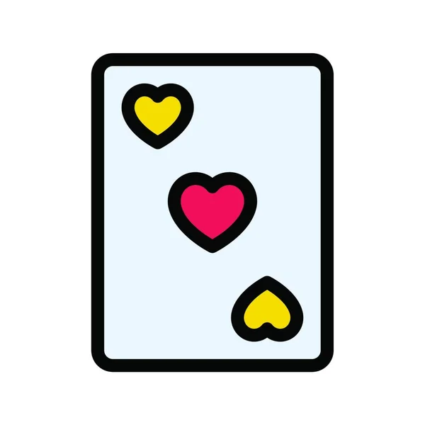 Herzen Symbole Vektor Illustration — Stockvektor