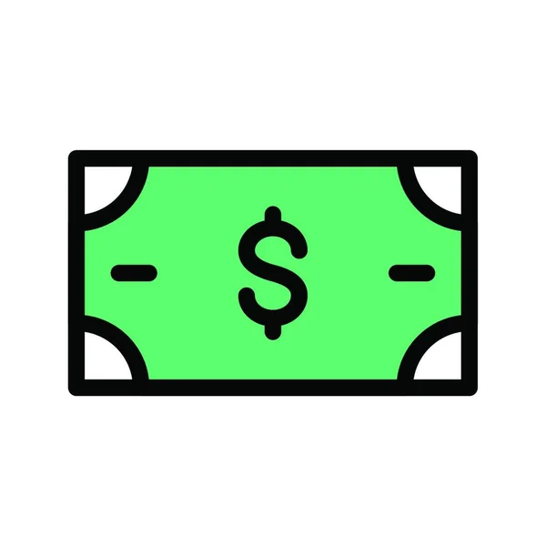 Cash Icon Vector Illustration — Stock Vector