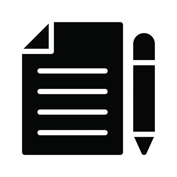 Write Pen Web Icon Vector Illustration — Stock Vector