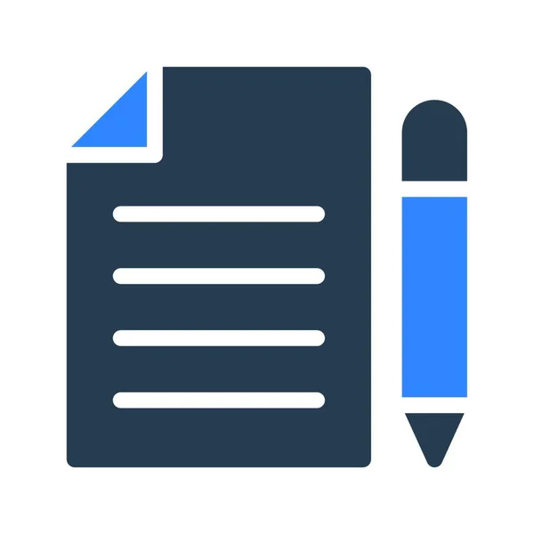 Write Pen Εικονογράφηση Διανύσματος Εικονιδίου Ιστού — Διανυσματικό Αρχείο