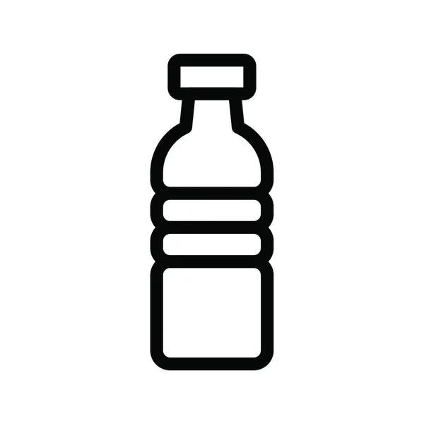Plast Flaska Webb Ikon Vektor Illustration — Stock vektor