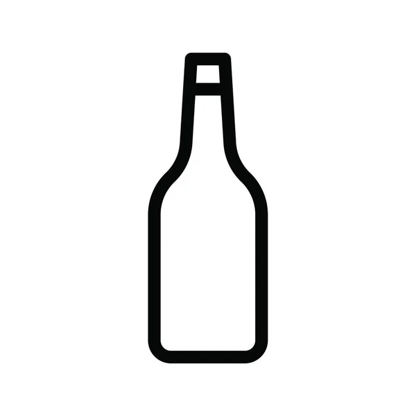 Bottiglia Icona Web Illustrazione Vettoriale — Vettoriale Stock