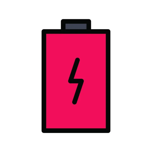 Ilustracja Wektorowa Ikonę Web Baterii — Wektor stockowy
