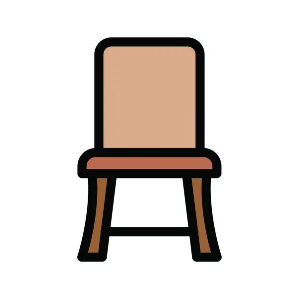 椅子图标矢量插图 — 图库矢量图片