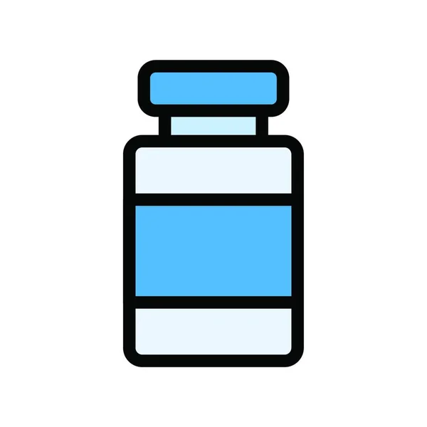 Bottiglia Icona Web Vettoriale Illustrazione — Vettoriale Stock