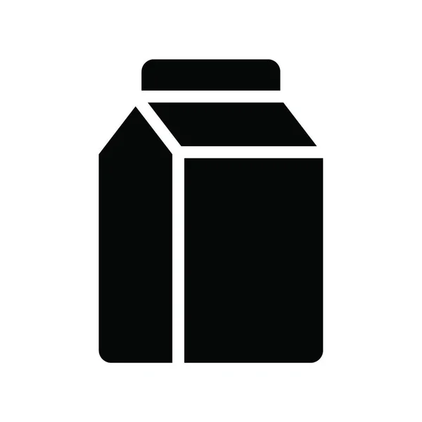 Milchpackung Symbol Vektor Illustration — Stockvektor