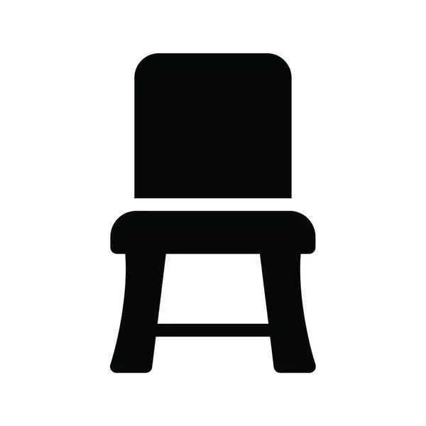 椅子图标矢量插图 — 图库矢量图片