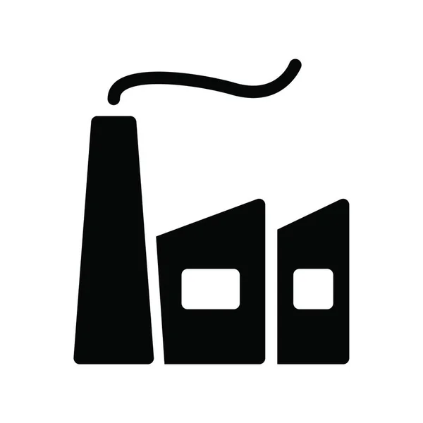 Illustrazione Vettoriale Icona Dell Industria — Vettoriale Stock