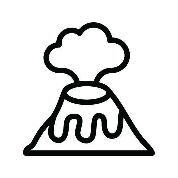 火山噴火や単純なベクトル図 — ストックベクタ