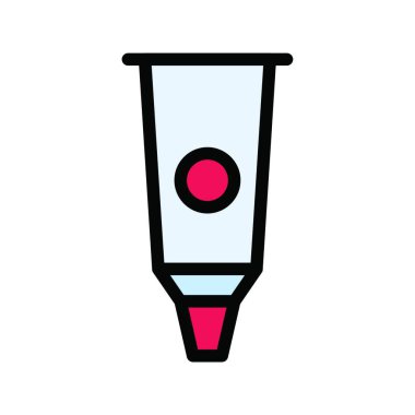 diş macunu simgesi, vektör illüstrasyonu