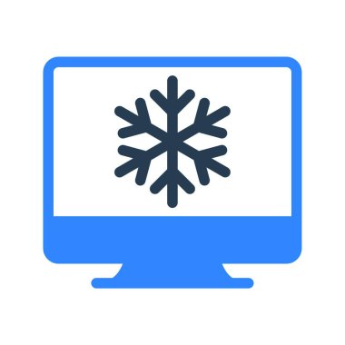 kış simgesi, vektör illüstrasyonu