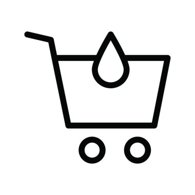 Basit tramvay simgesi vektör çizimi