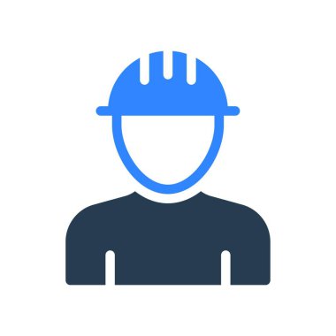 işçi simgesi, vektör illüstrasyonu 