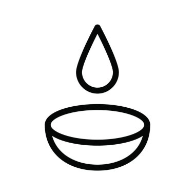 kontak lens simgesi, vektör illüstrasyonu