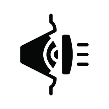 Göz ağ ikonu vektör illüstrasyonu