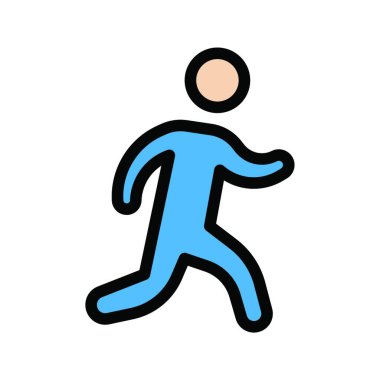 Fizyoterapi simgesi, vektör illüstrasyonu 