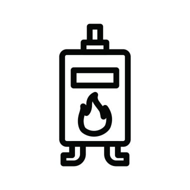 gaz yakıcı, basit vektör illüstrasyonu