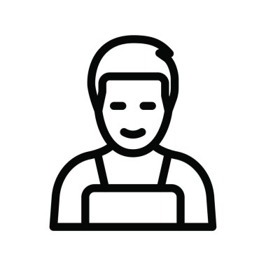 çiftçilik simgesi, vektör illüstrasyonu 