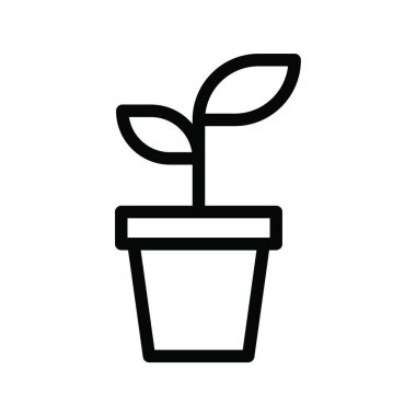 bitki simgesi, vektör illüstrasyonu