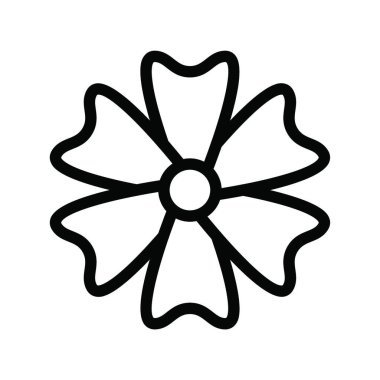 çiçek web simgesi vektör illüstrasyonu