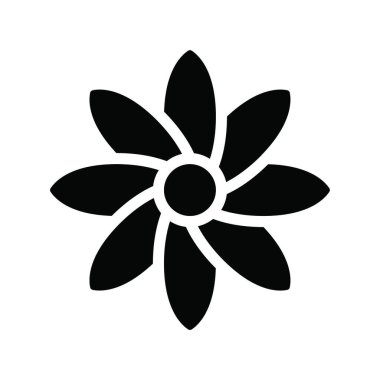 çiçek simgesi vektör illüstrasyonu 