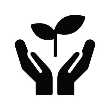 Ekoloji simgesi, vektör illüstrasyonu