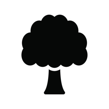 ağaç web simge vektör çizim