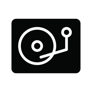 vynil simge vektör çizimi 