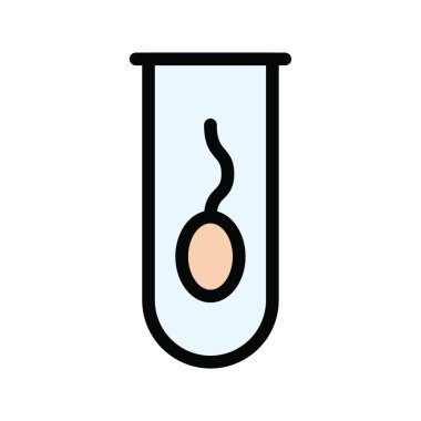 Spermatozoon ikon vektör çizimi 