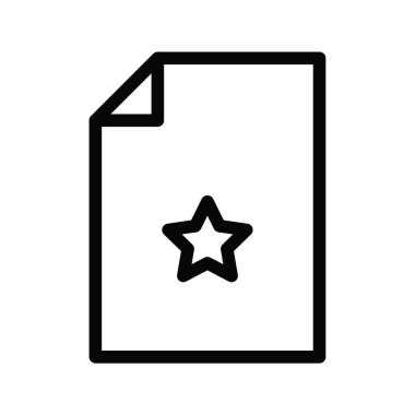 Basit favori ui simgesi, vektör illüstrasyonu