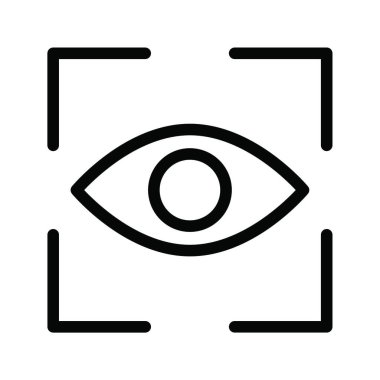 Göz ağ ikonu vektör illüstrasyonu