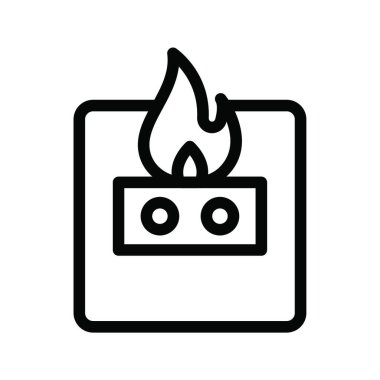 Şok ikonu. vektör illüstrasyonu