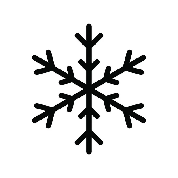 Красивая Иконка Снежинки Векторная Иллюстрация — стоковый вектор