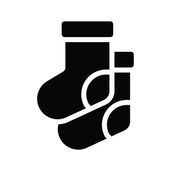 Woolen Socks Simple Vector Illustration — Stock Vector