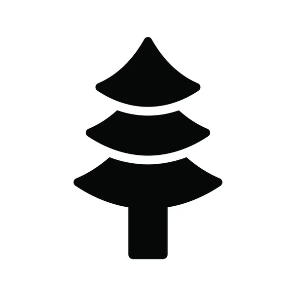 Árbol Navidad Ilustración Simple Vector — Vector de stock